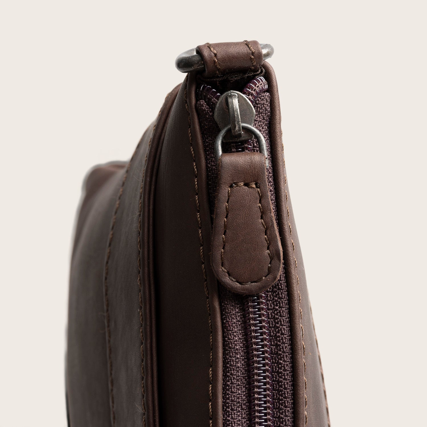 Sac Bandoulière en Cuir Marron Harlan