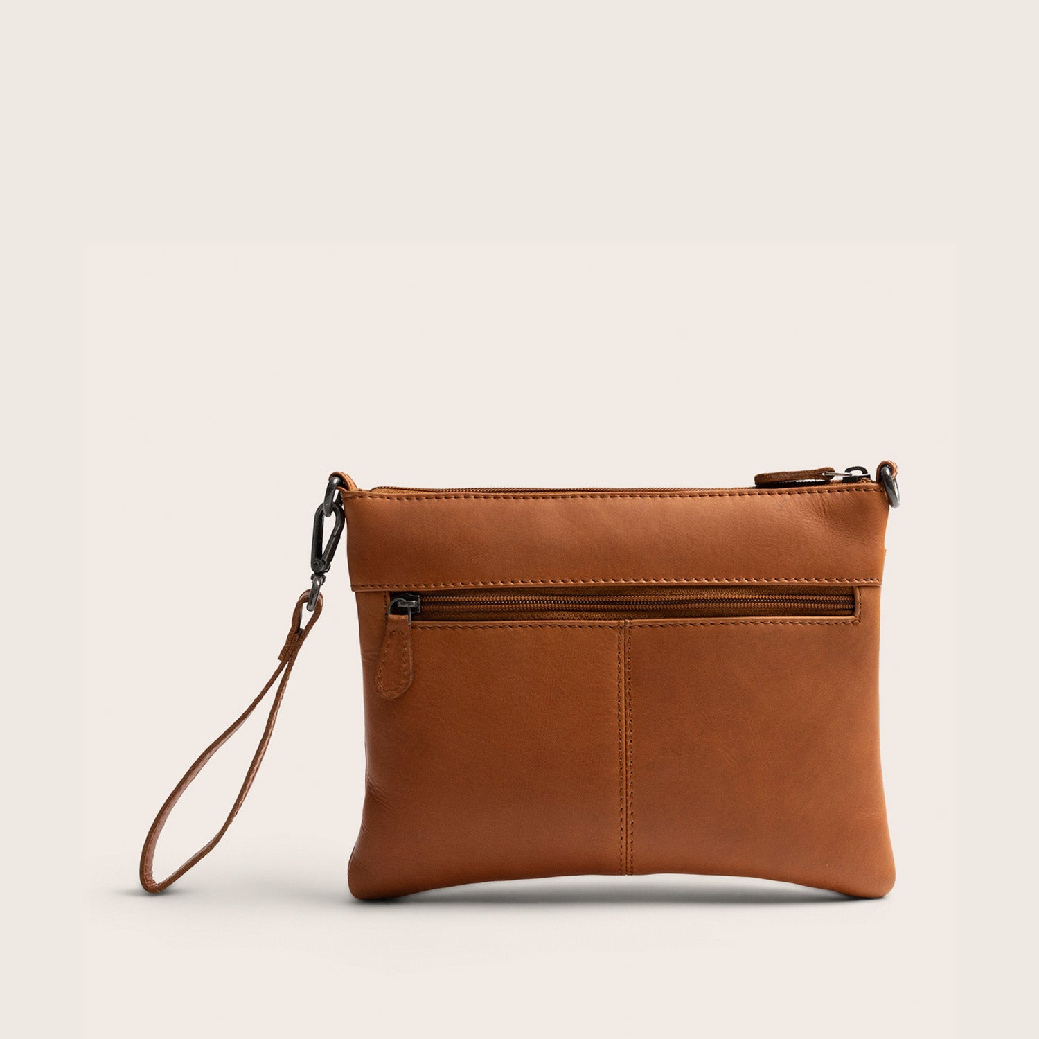Sac Bandoulière en Cuir Cognac Harlan