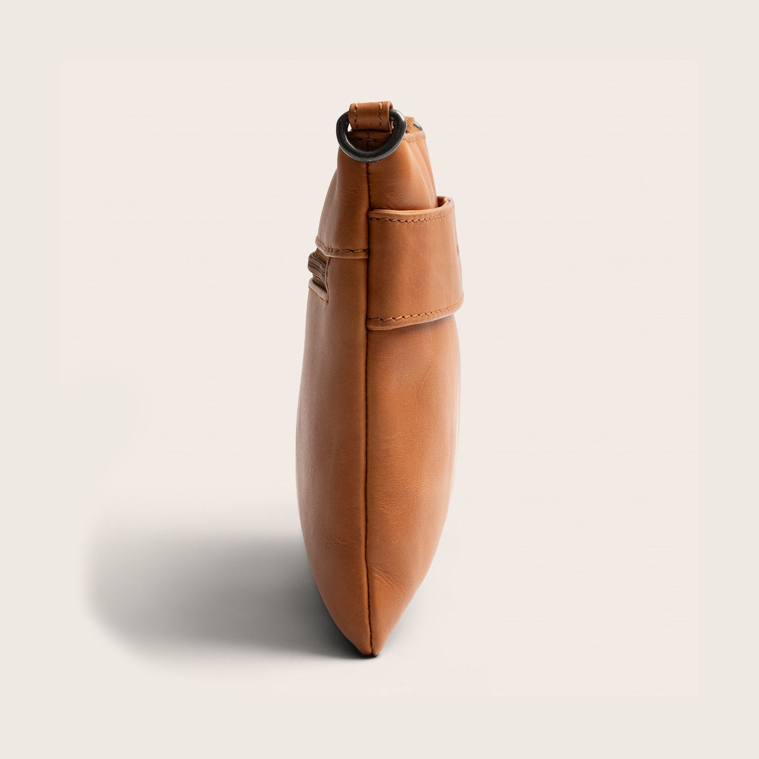 Sac Bandoulière en Cuir Cognac Harlan