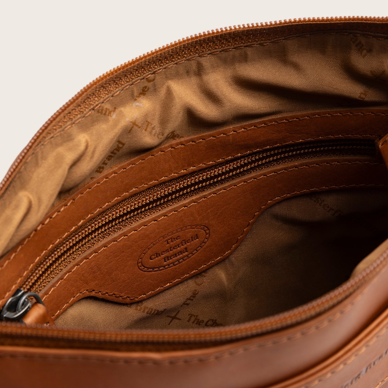 Sac Bandoulière en Cuir Cognac Harlan