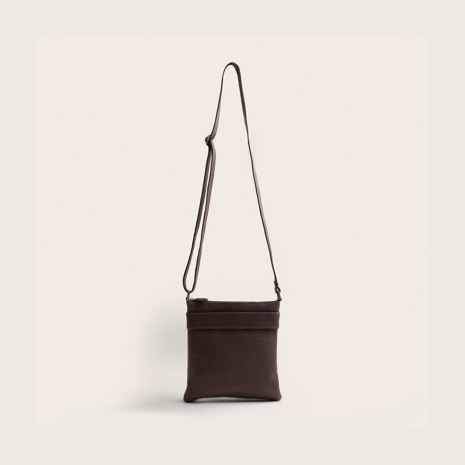 Sac Bandoulière en Cuir Marron Trenton