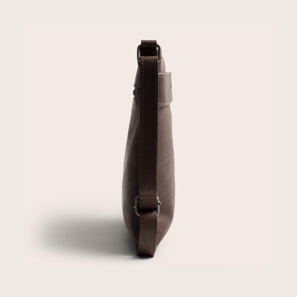 Sac Bandoulière en Cuir Marron Trenton