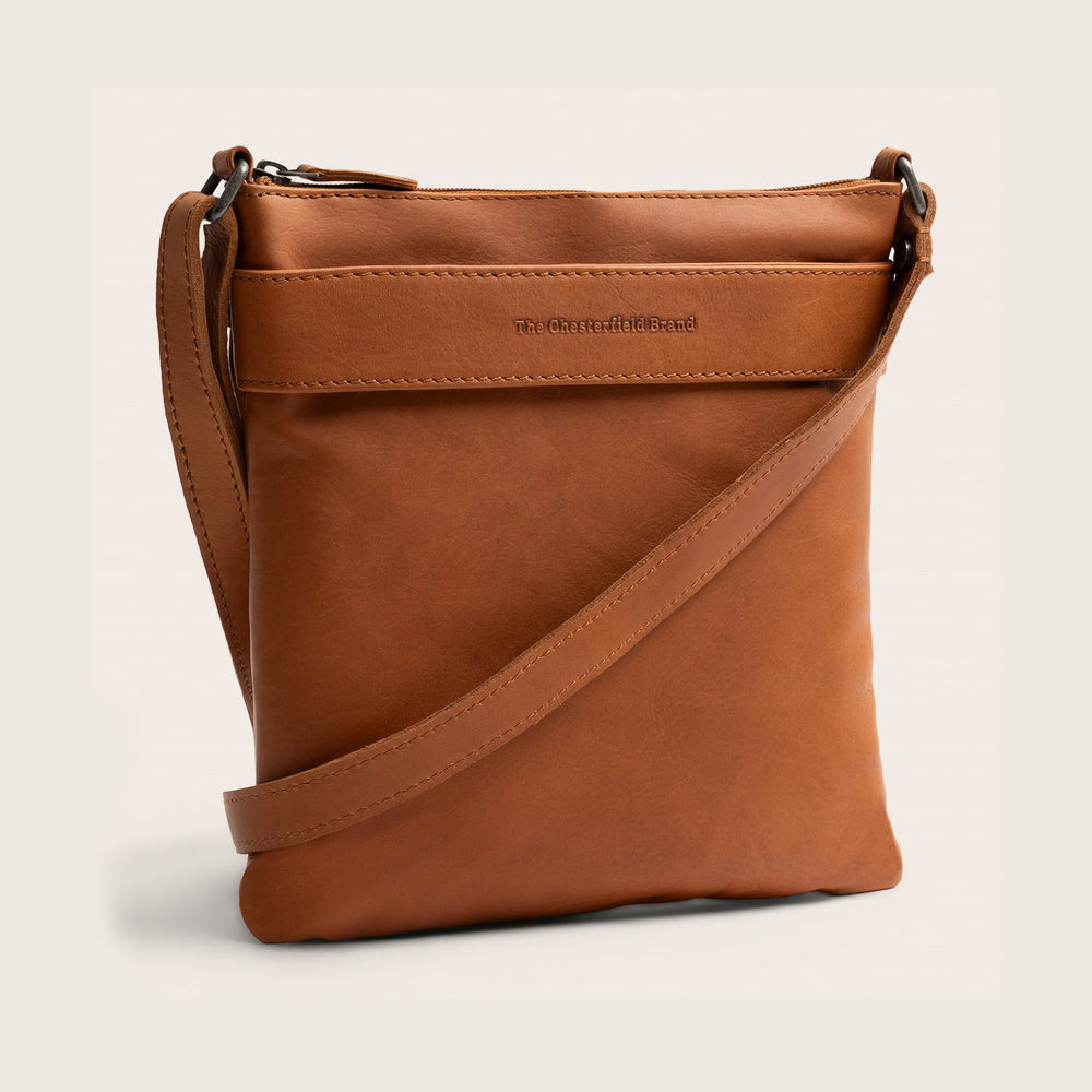 Sac Bandoulière en Cuir Cognac Trenton
