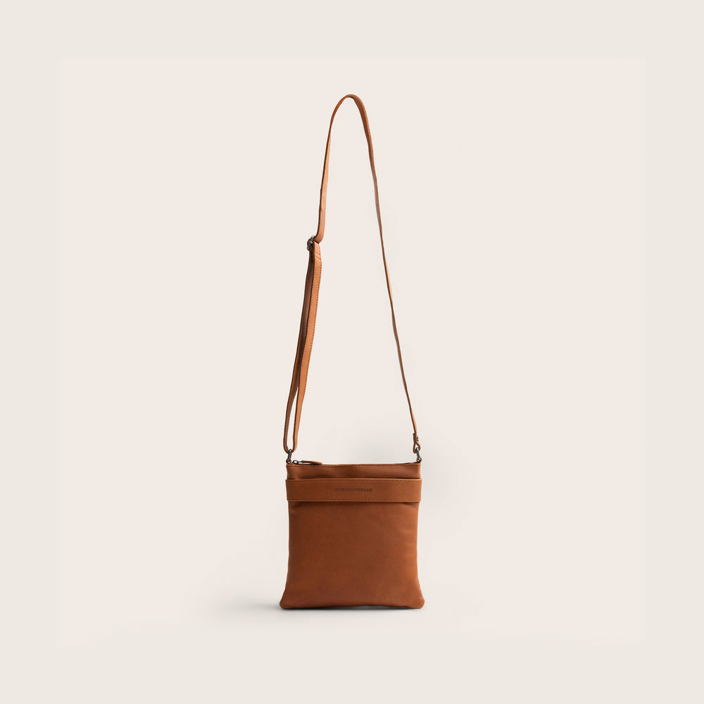 Sac Bandoulière en Cuir Cognac Trenton