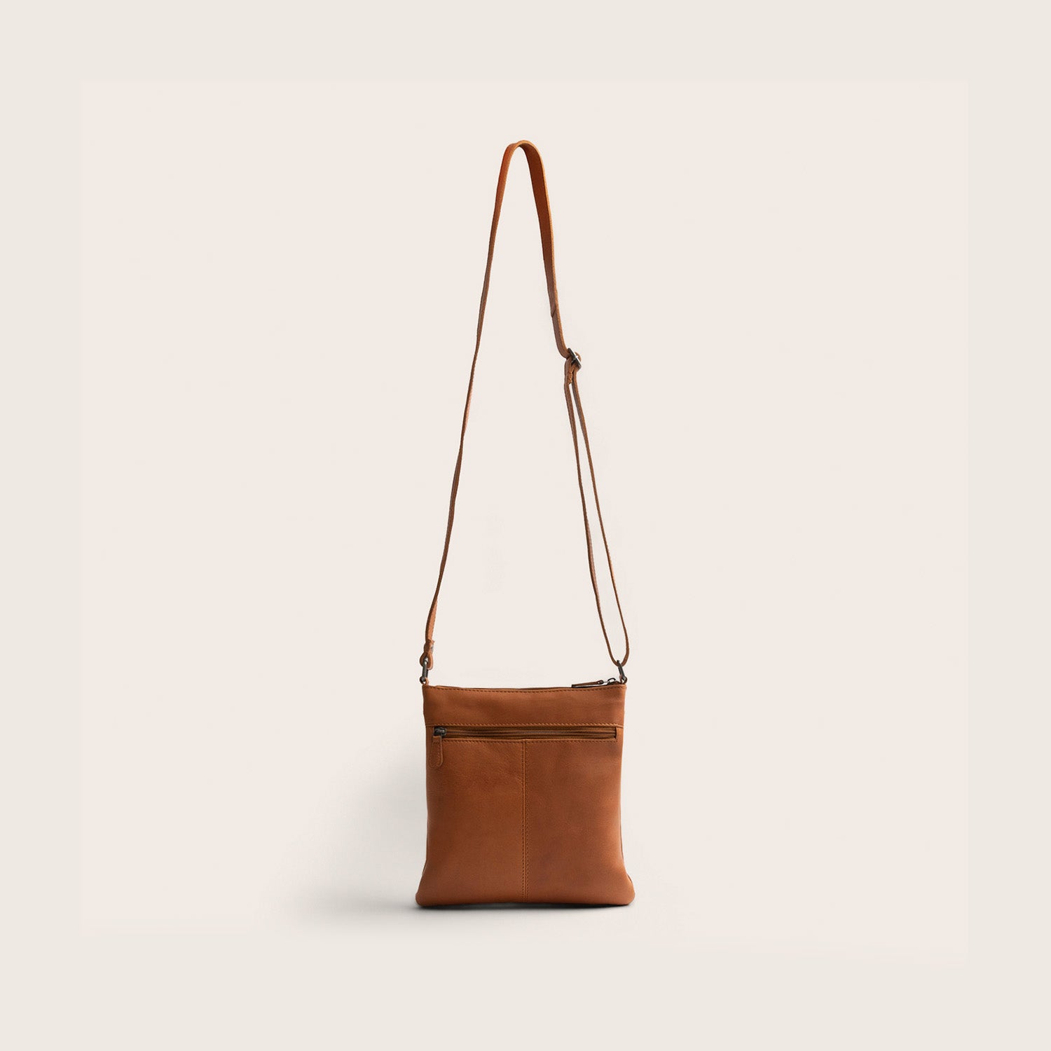 Sac Bandoulière en Cuir Cognac Trenton
