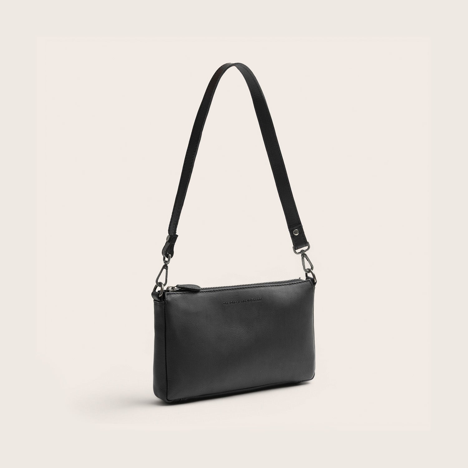 Leder Umhängetasche Schwarz Orinoco