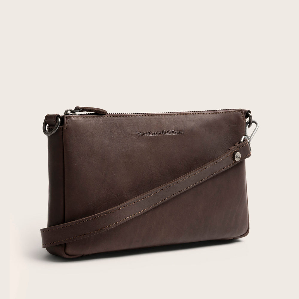 Leather Crossbody Bag Brown Orinoco