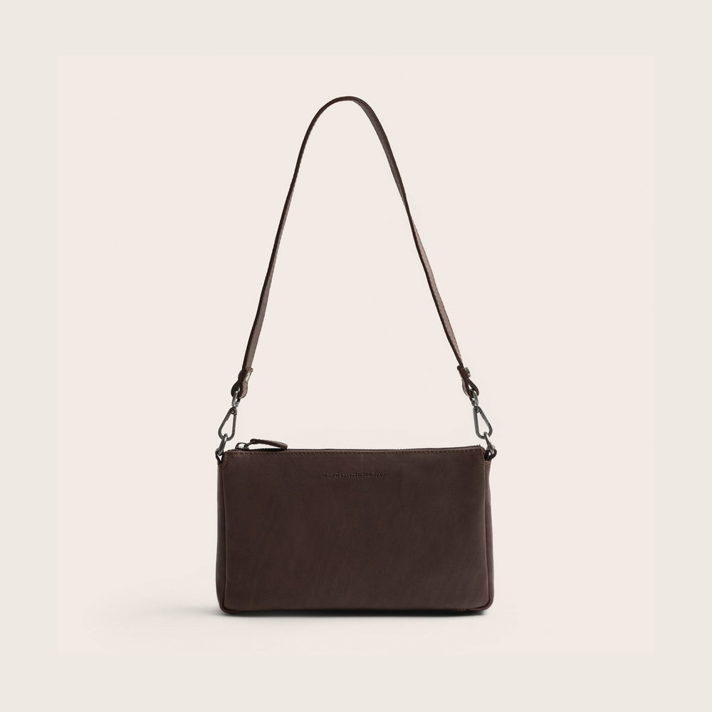Leather Crossbody Bag Brown Orinoco