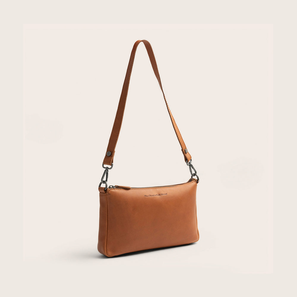 Leather Crossbody Bag Cognac Orinoco
