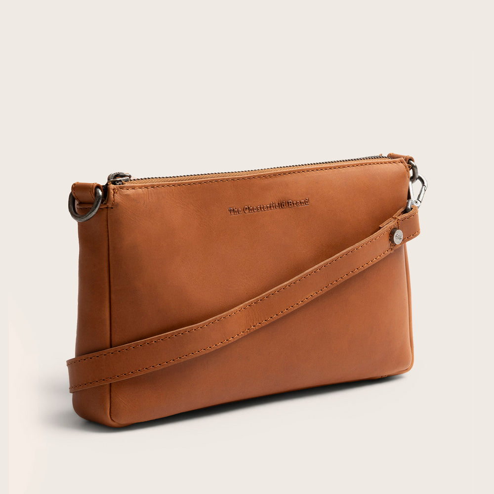 Leather Crossbody Bag Cognac Orinoco