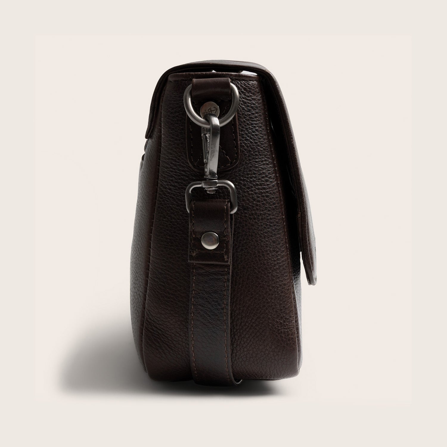 Sac Porté Épaule en Cuir Marron Zora