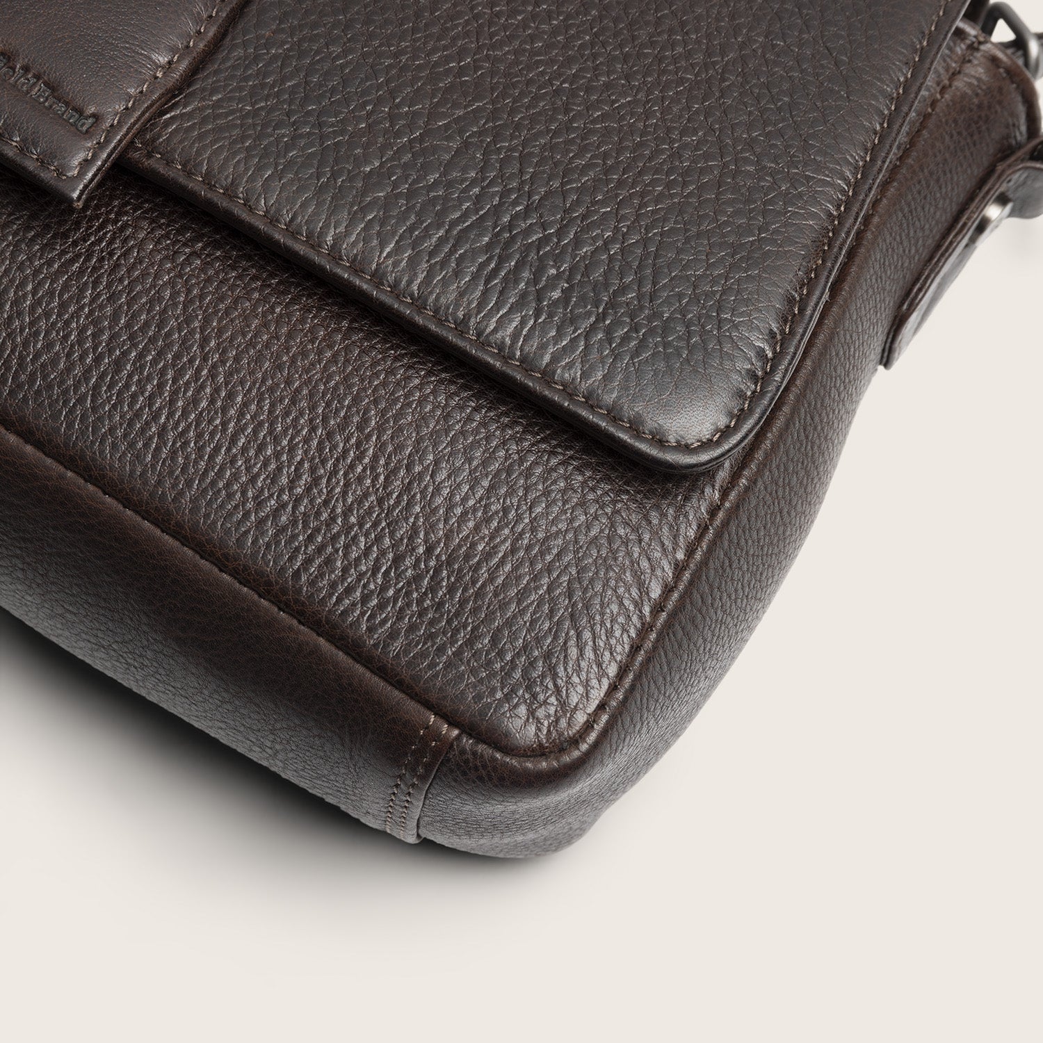 Sac Porté Épaule en Cuir Marron Zora