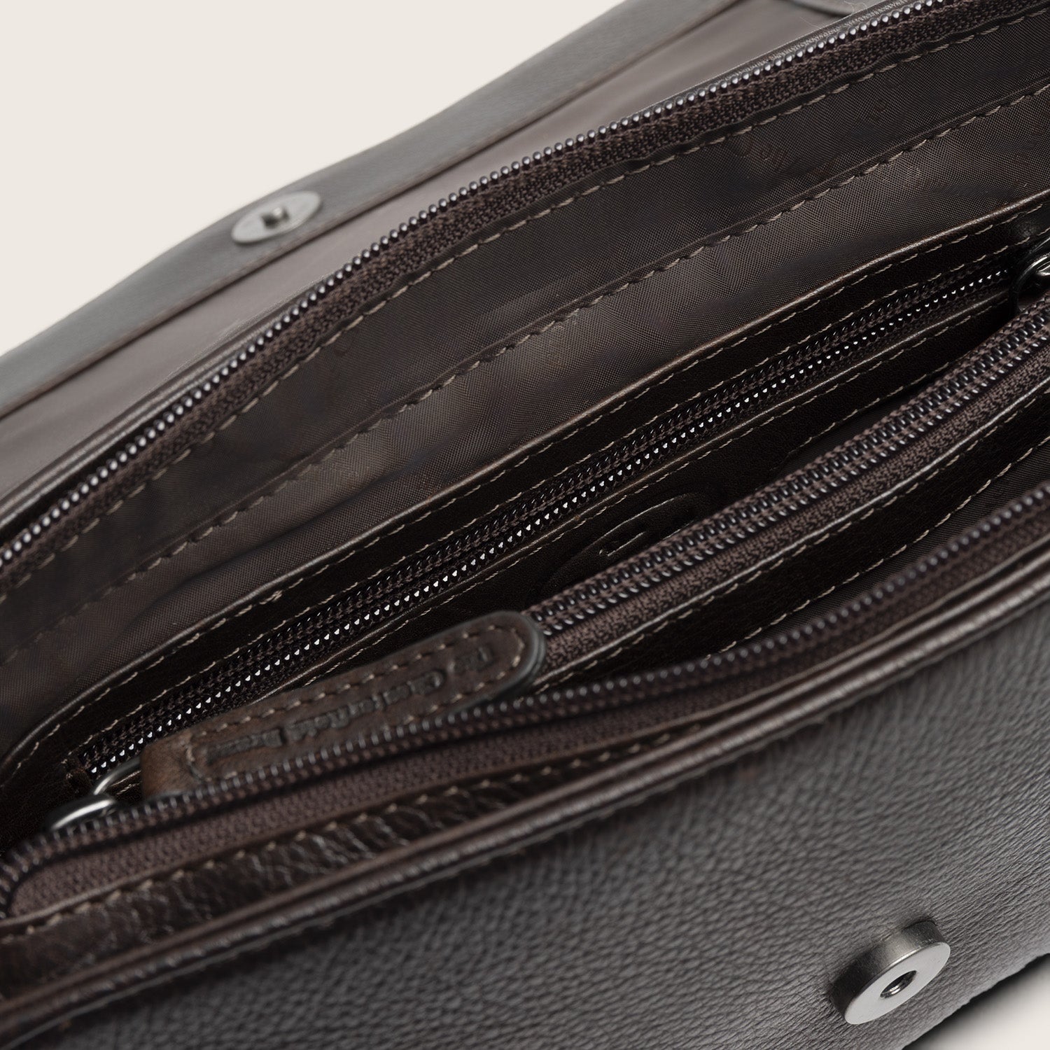 Sac Porté Épaule en Cuir Marron Zora