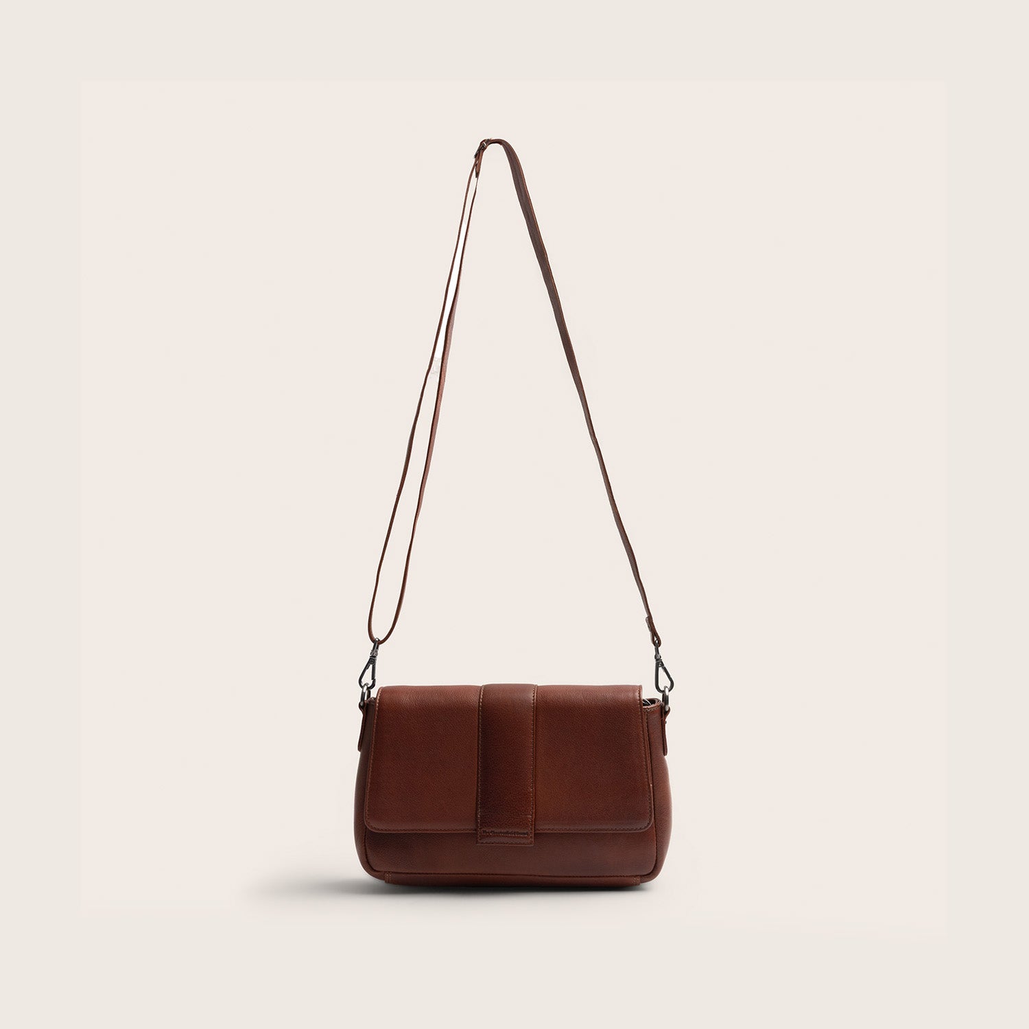 Sac Porté Épaule en Cuir Cognac Zora