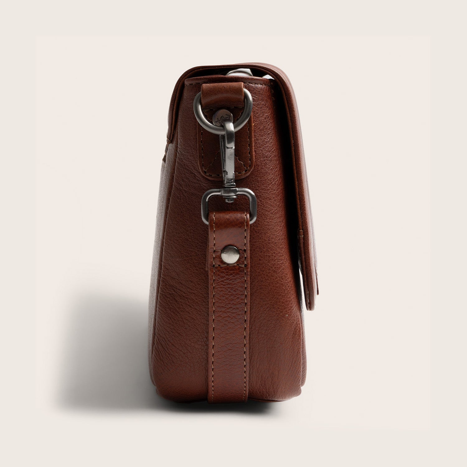 Sac Porté Épaule en Cuir Cognac Zora