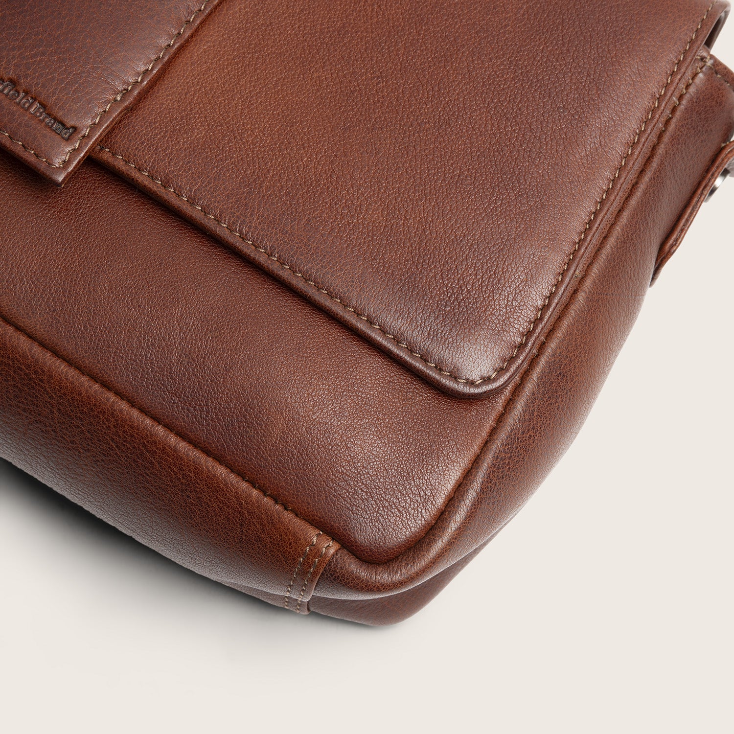 Sac Porté Épaule en Cuir Cognac Zora