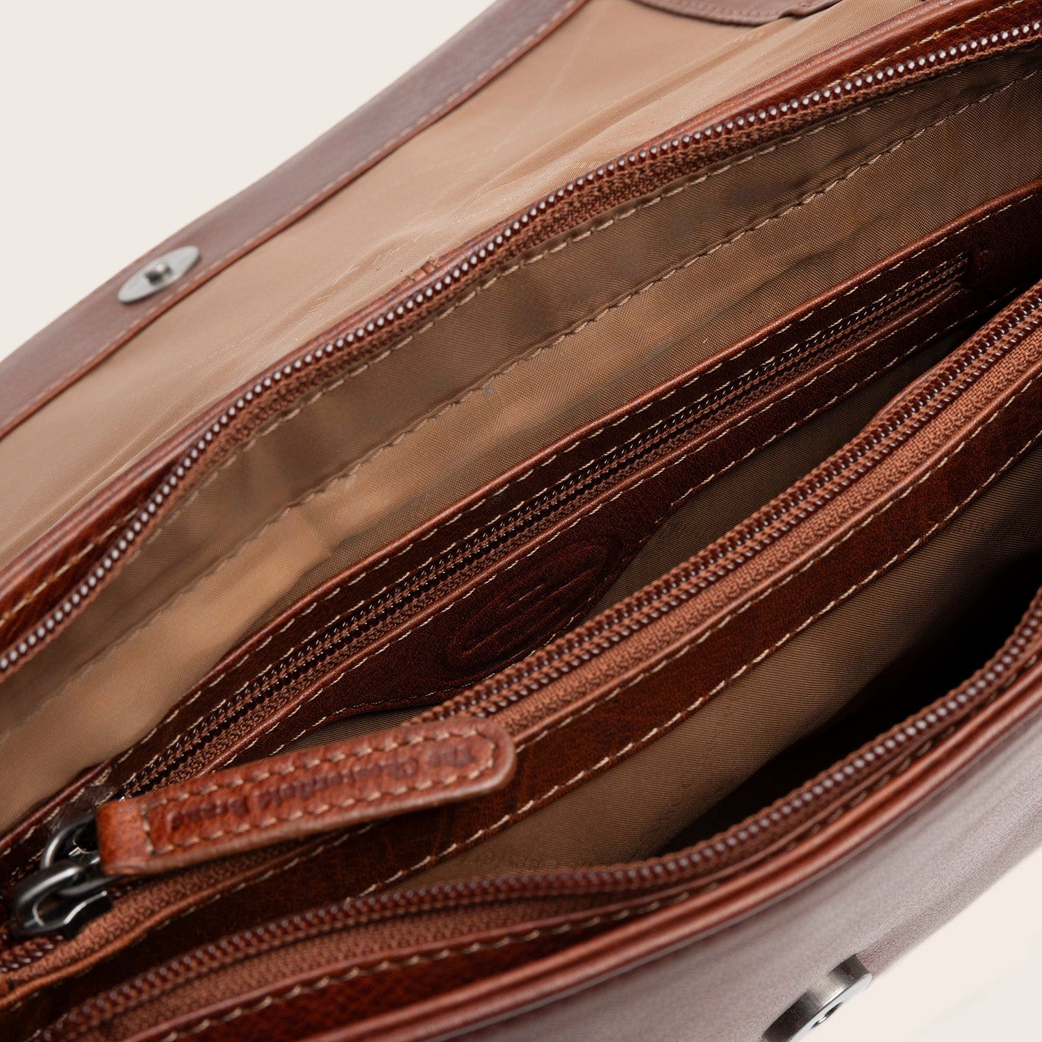 Sac Porté Épaule en Cuir Cognac Zora