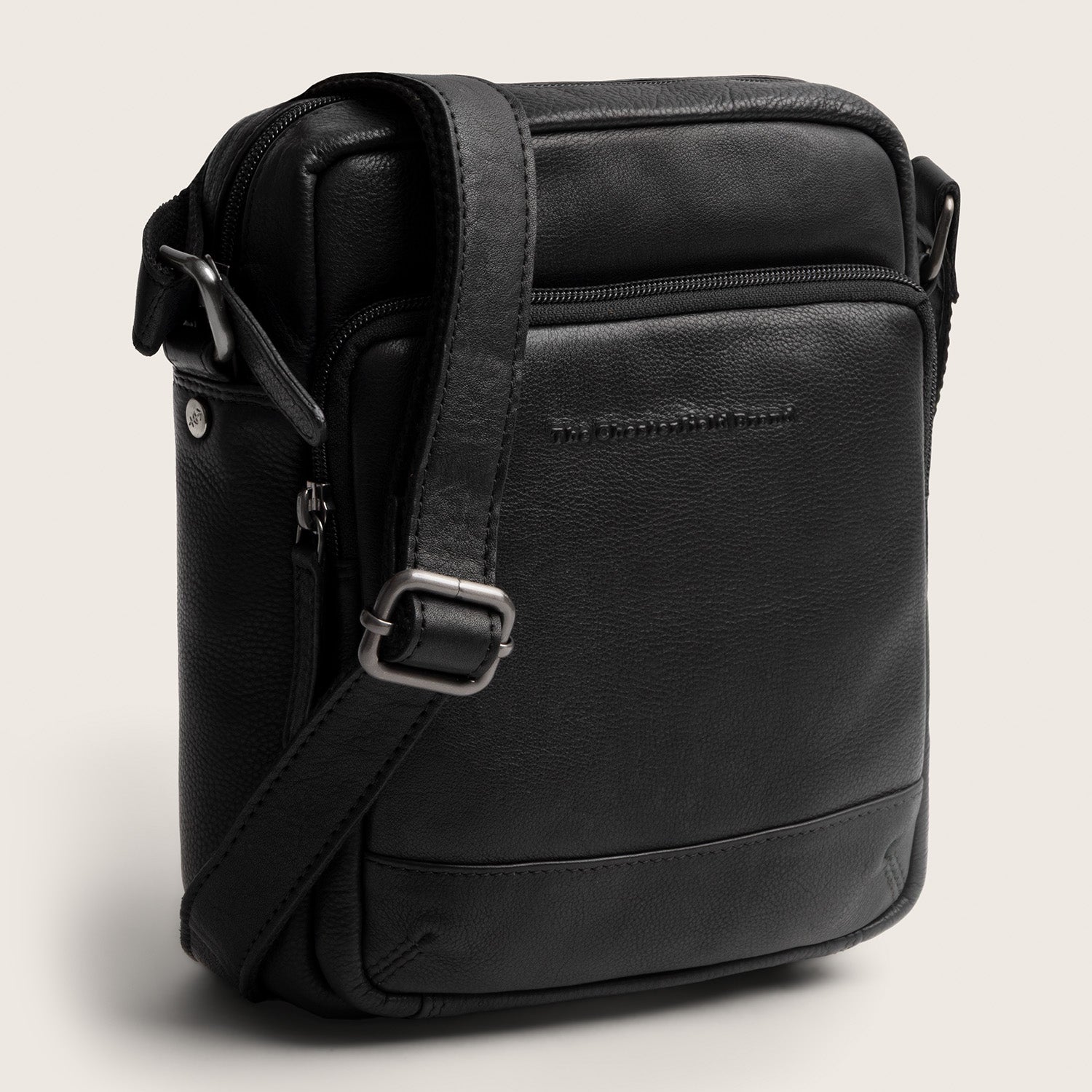 Sac Bandoulière en Cuir Noir Valtorio