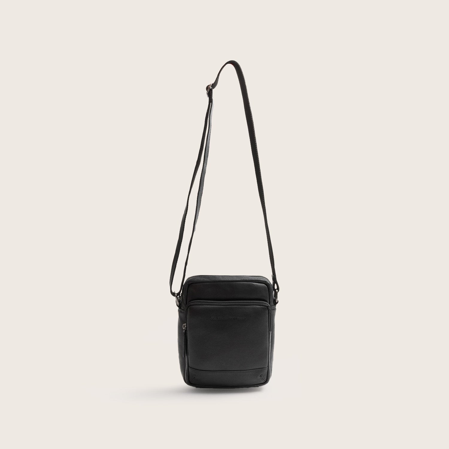 Sac Bandoulière en Cuir Noir Valtorio
