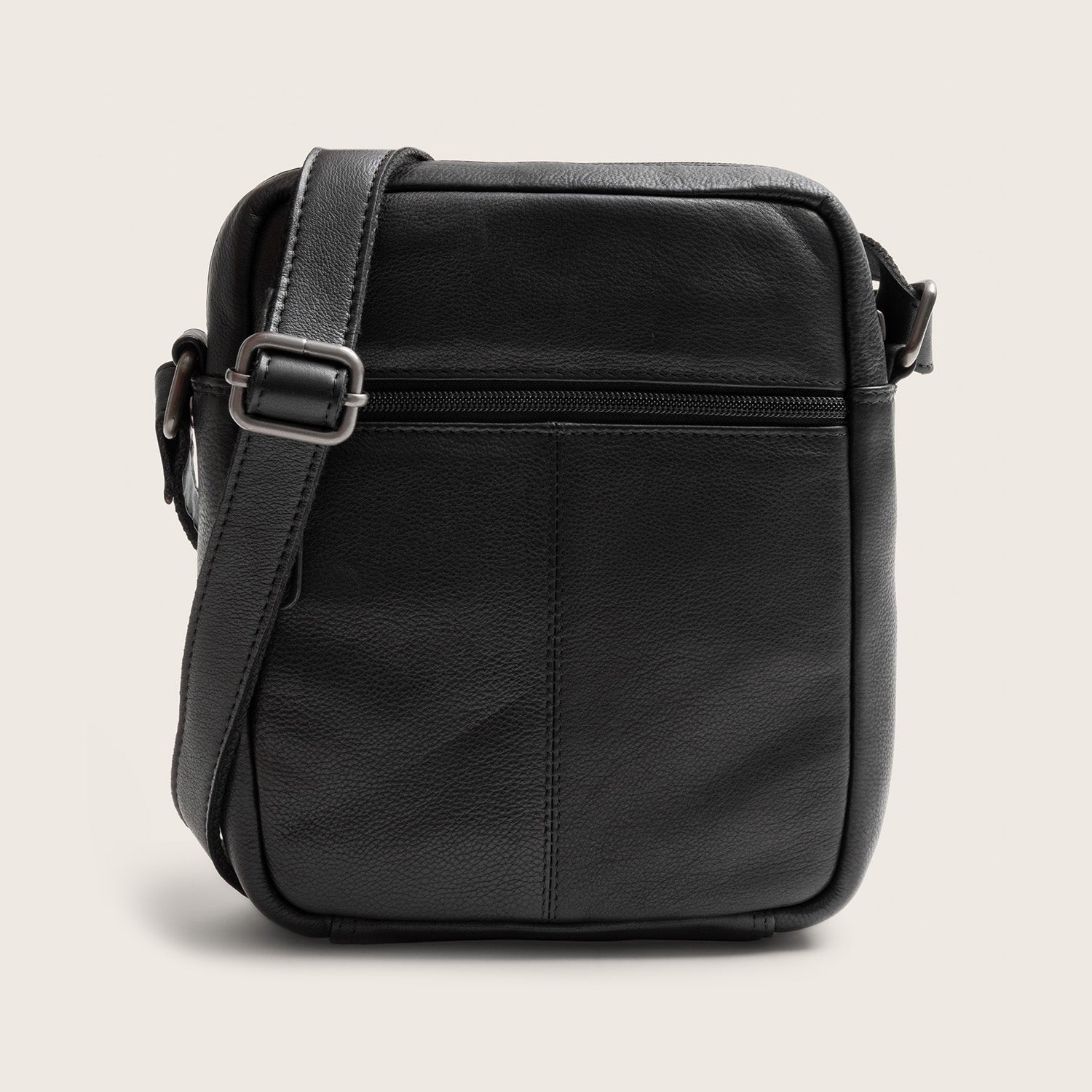 Sac Bandoulière en Cuir Noir Valtorio