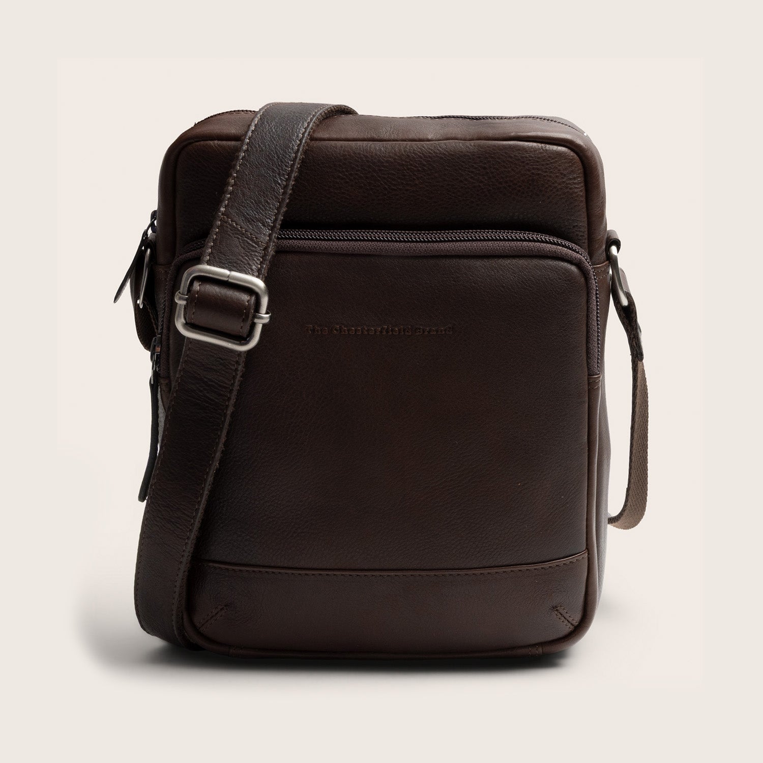 Sac Bandoulière en Cuir Marron Valtorio
