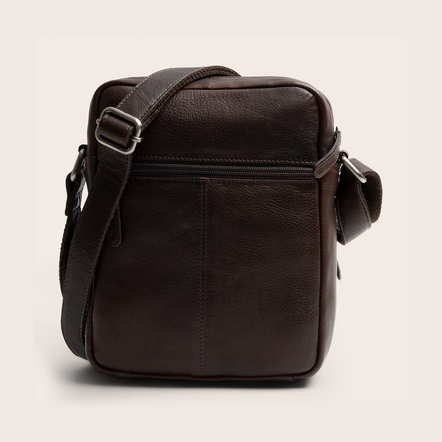 Sac Bandoulière en Cuir Marron Valtorio