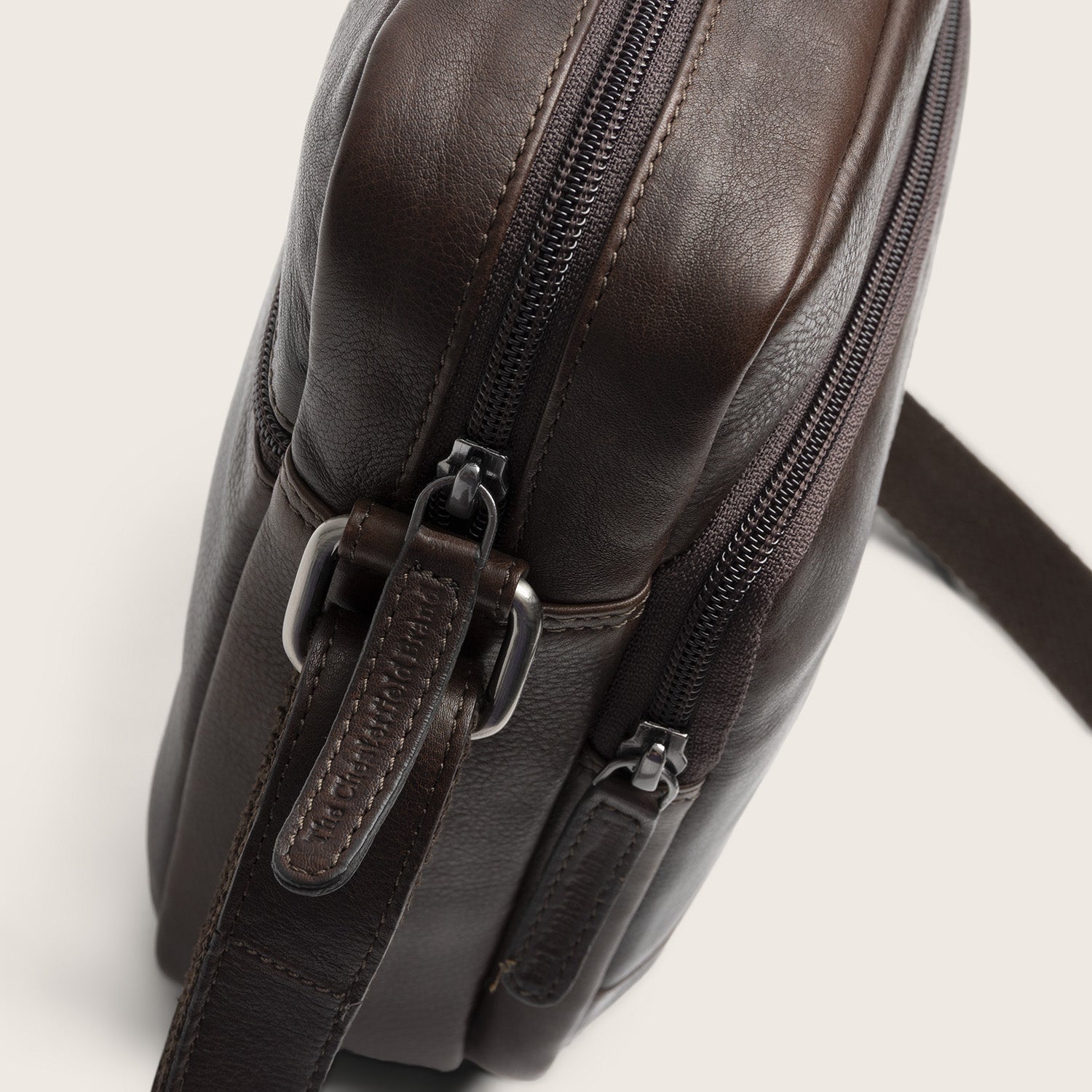 Sac Bandoulière en Cuir Marron Valtorio