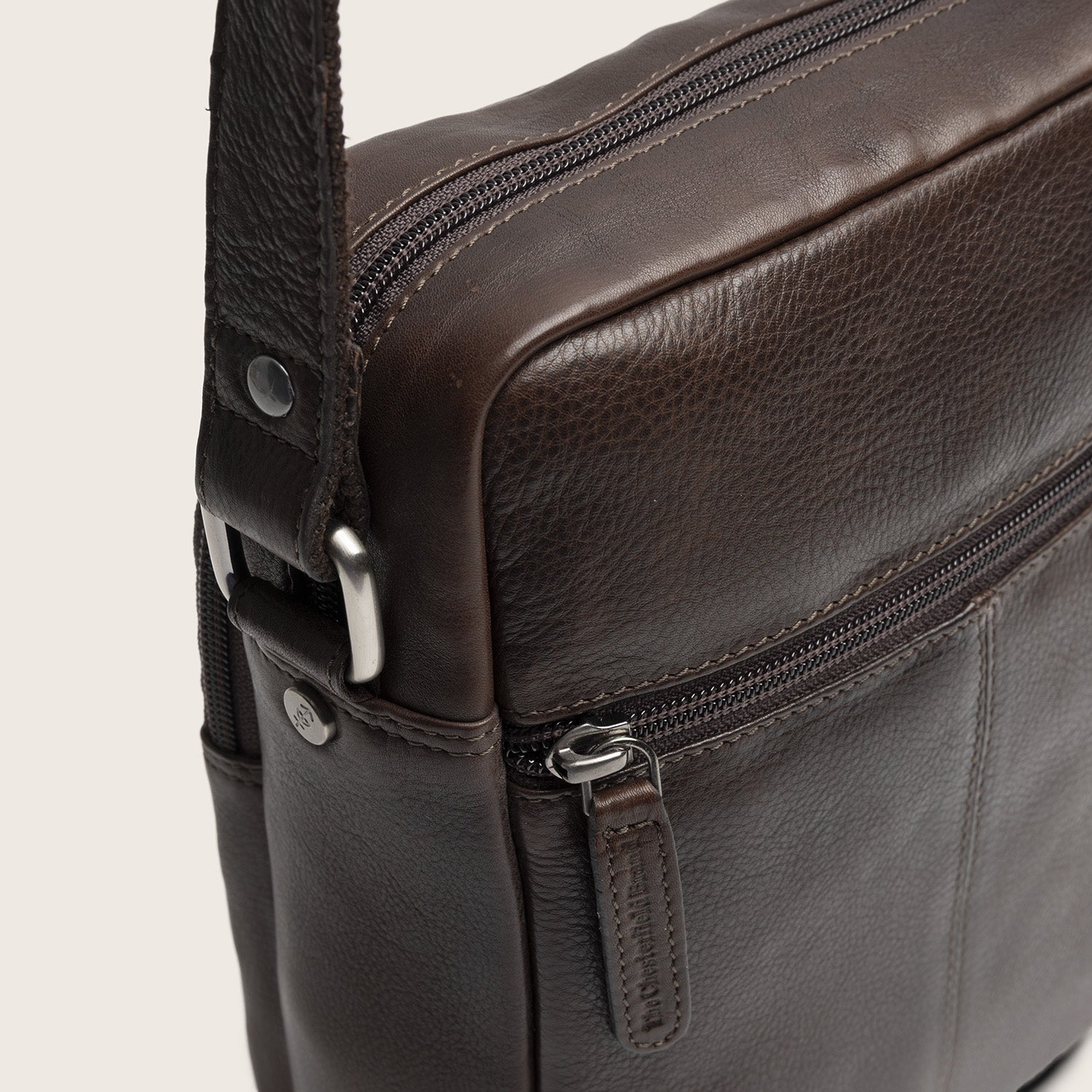 Sac Bandoulière en Cuir Marron Valtorio
