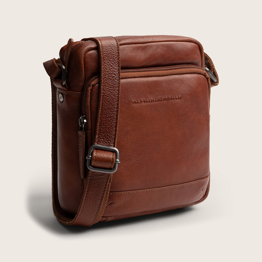 Sac Bandoulière en Cuir Cognac Valtorio