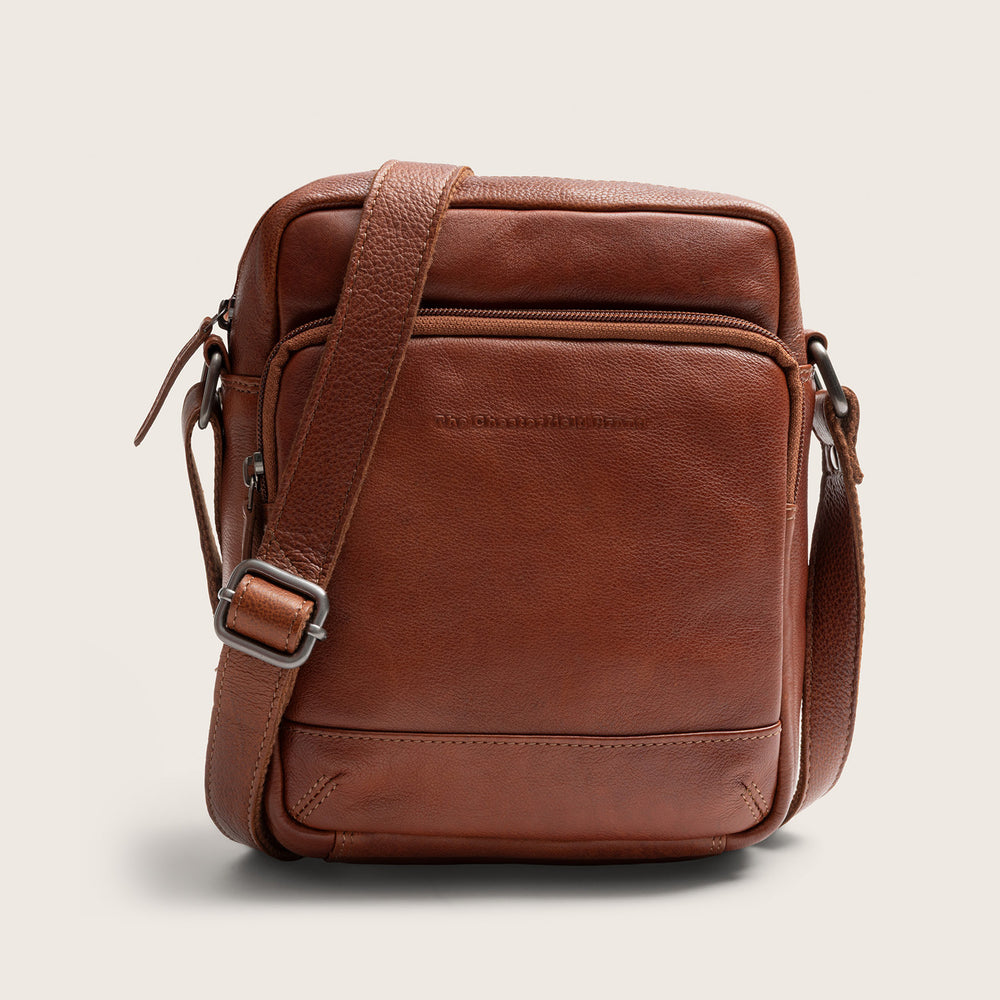 Sac Bandoulière en Cuir Cognac Valtorio