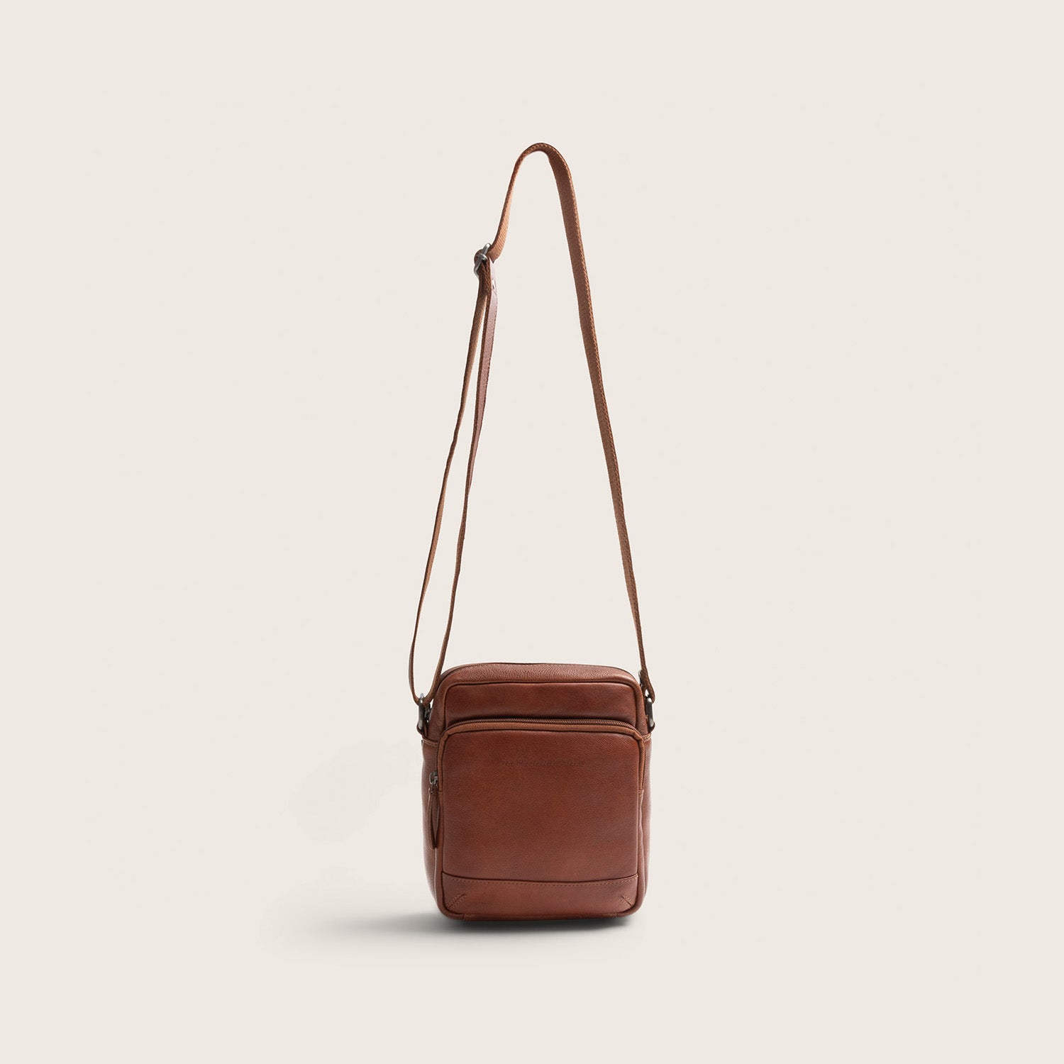 Sac Bandoulière en Cuir Cognac Valtorio