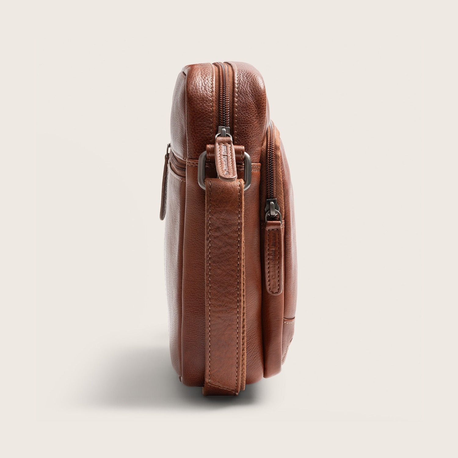 Sac Bandoulière en Cuir Cognac Valtorio