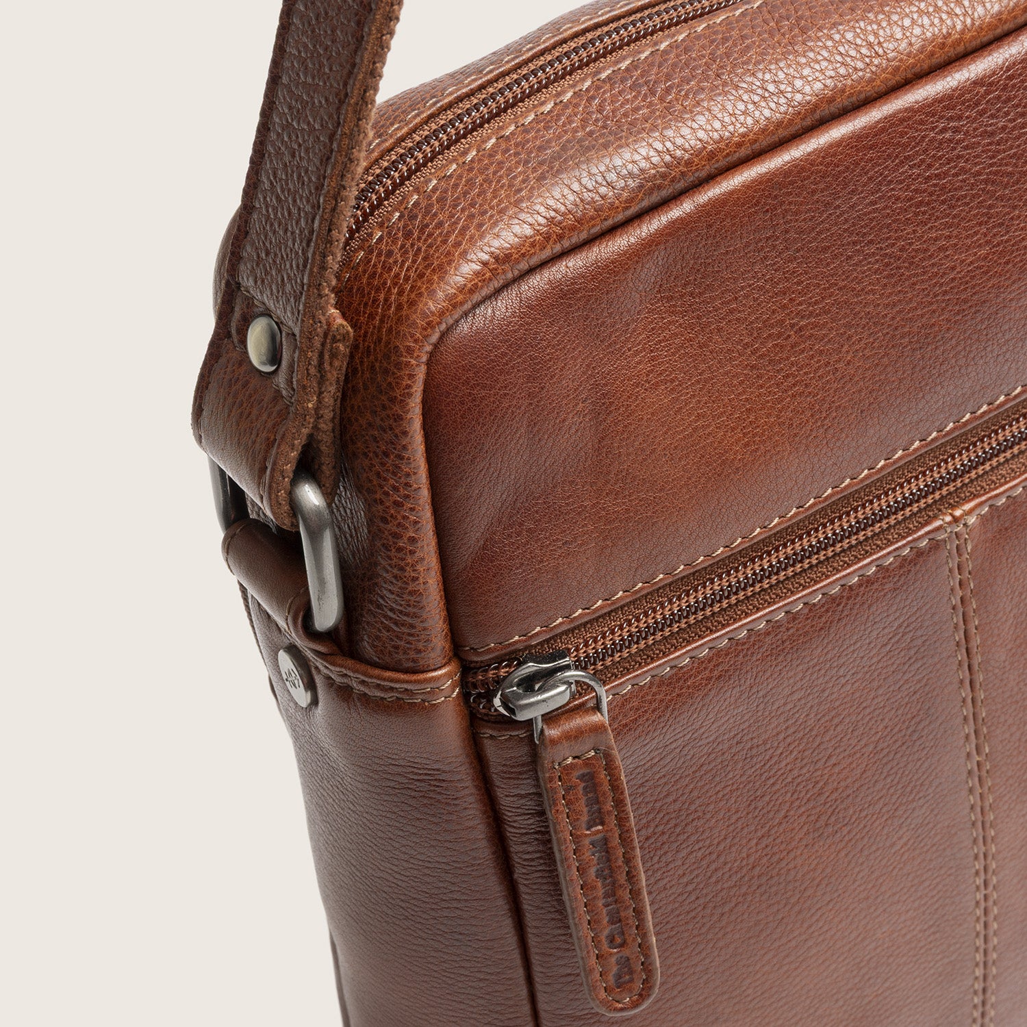 Sac Bandoulière en Cuir Cognac Valtorio