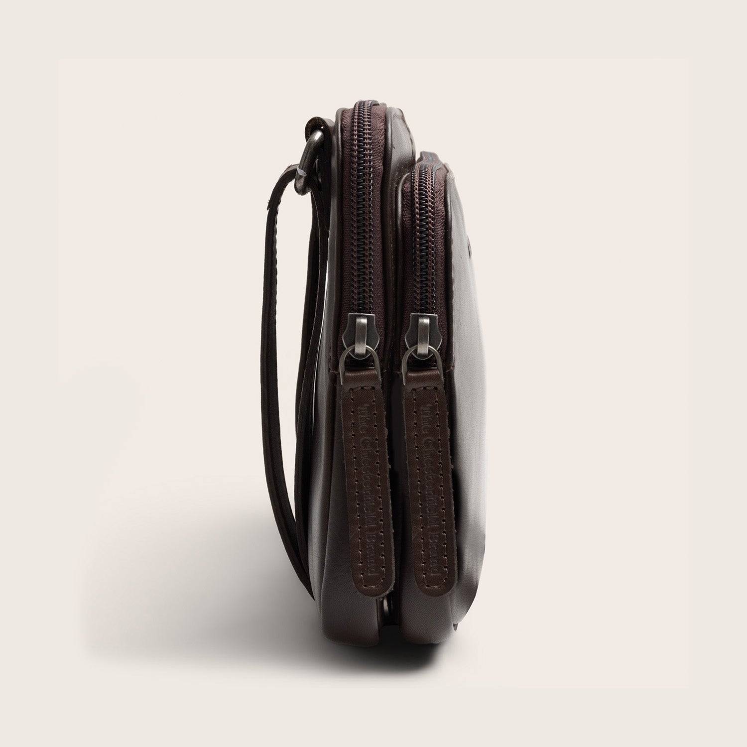 Sac Bandoulière en Cuir Marron Caia