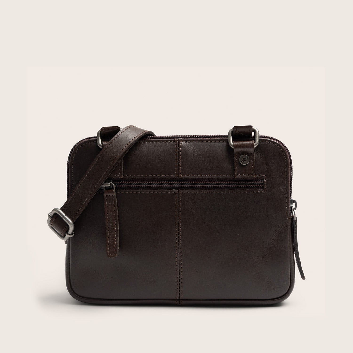 Sac Bandoulière en Cuir Marron Caia