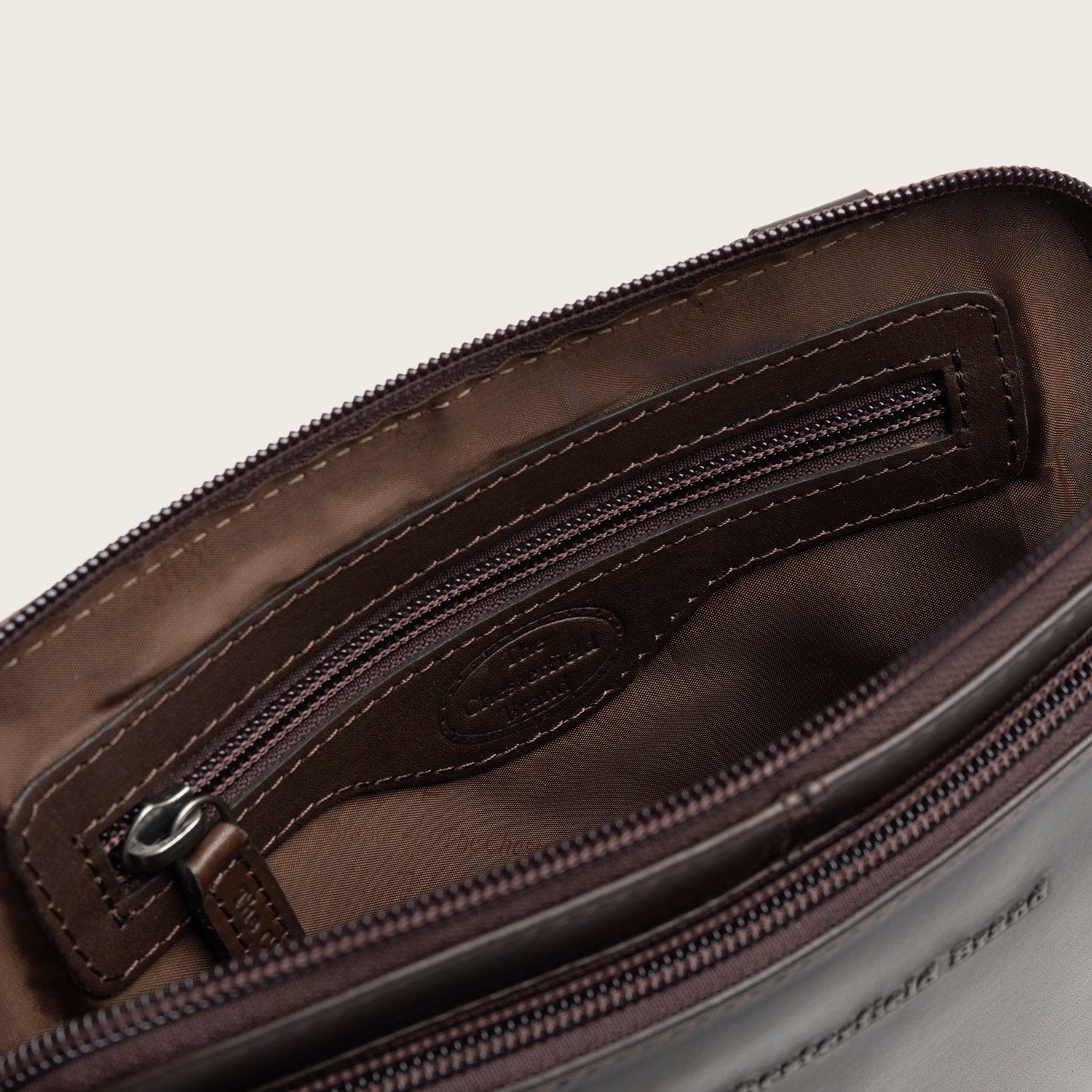 Sac Bandoulière en Cuir Marron Caia