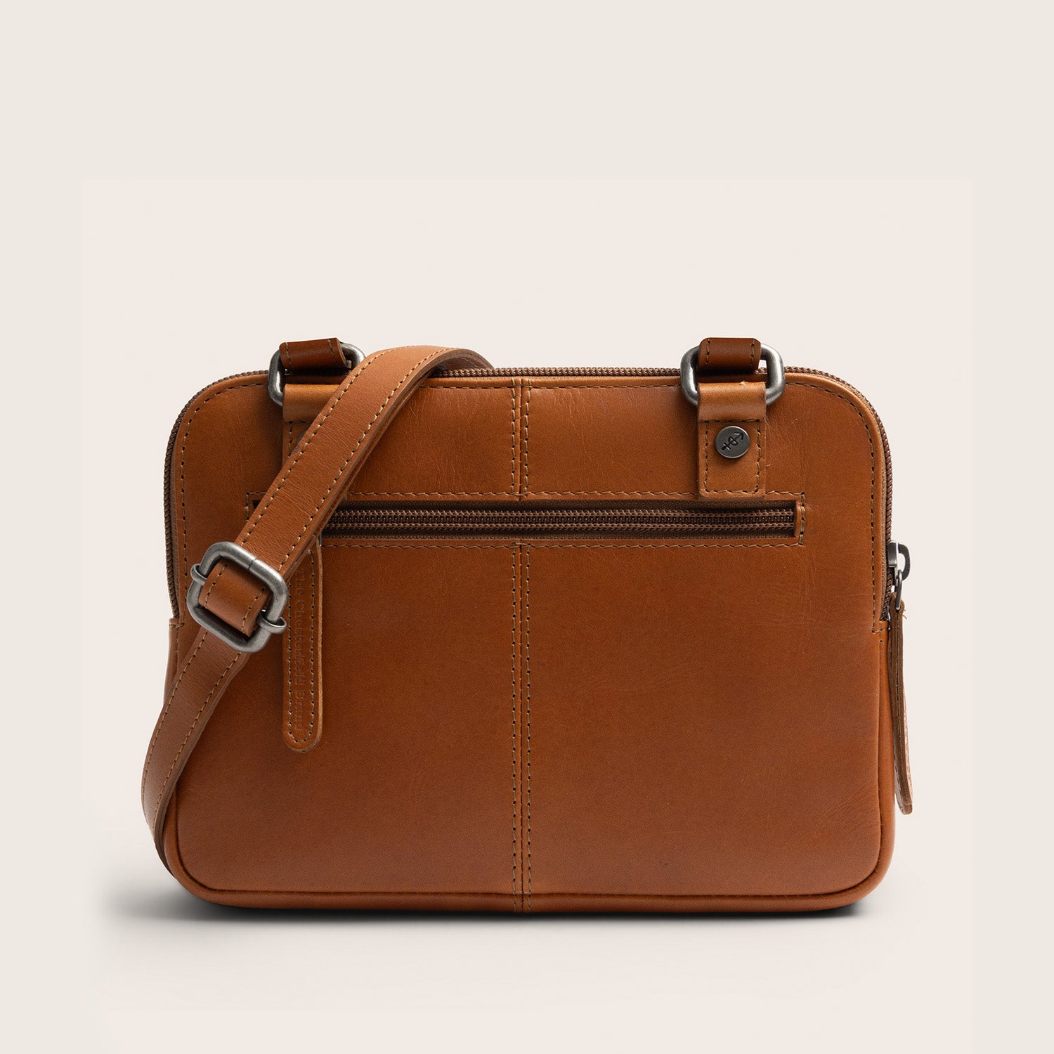 Sac Bandoulière en Cuir Cognac Caia