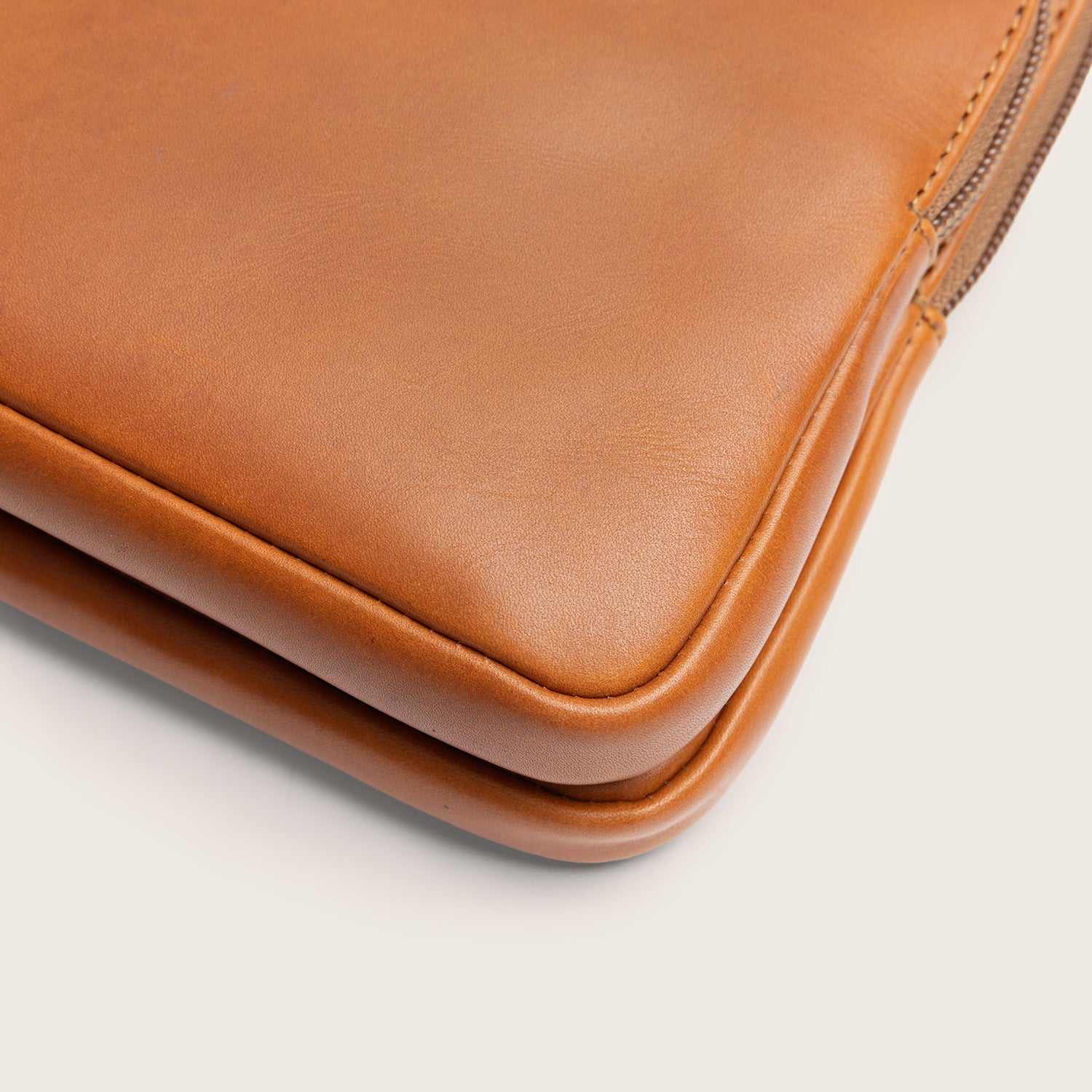 Sac Bandoulière en Cuir Cognac Caia