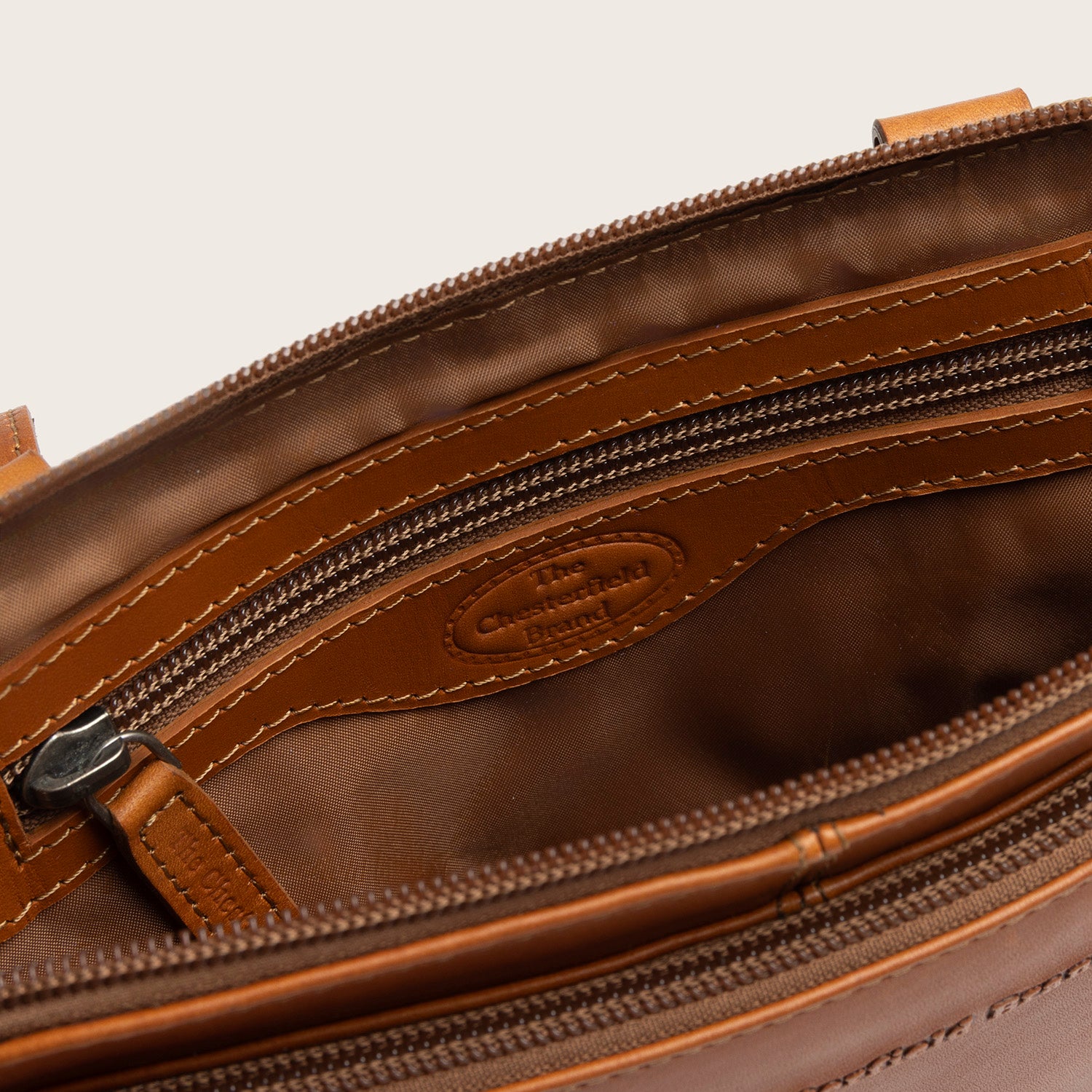 Sac Bandoulière en Cuir Cognac Caia