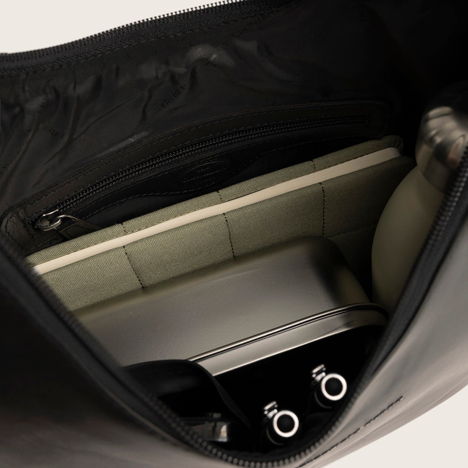 Sac Cabas en Cuir Noir Neya
