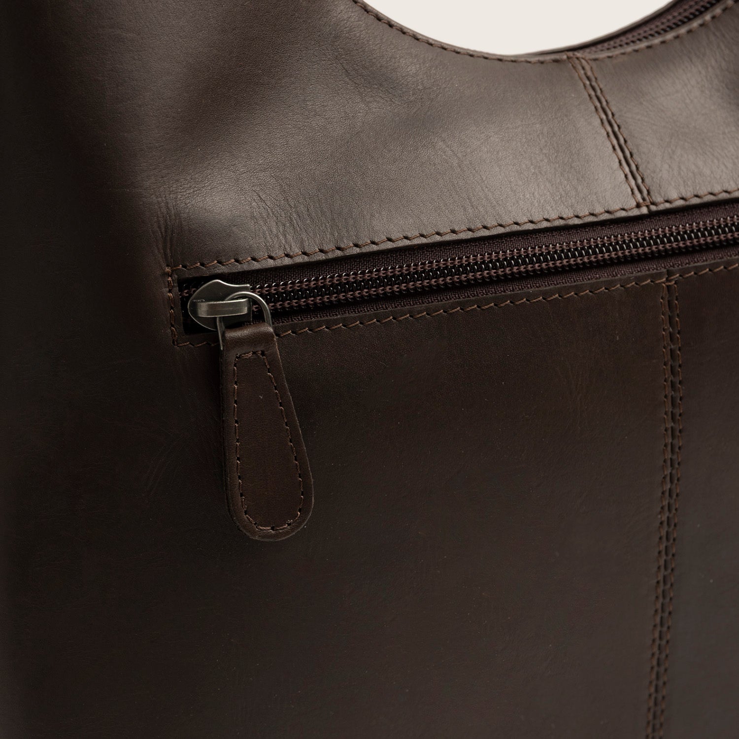 Sac Cabas en Cuir Marron Neya