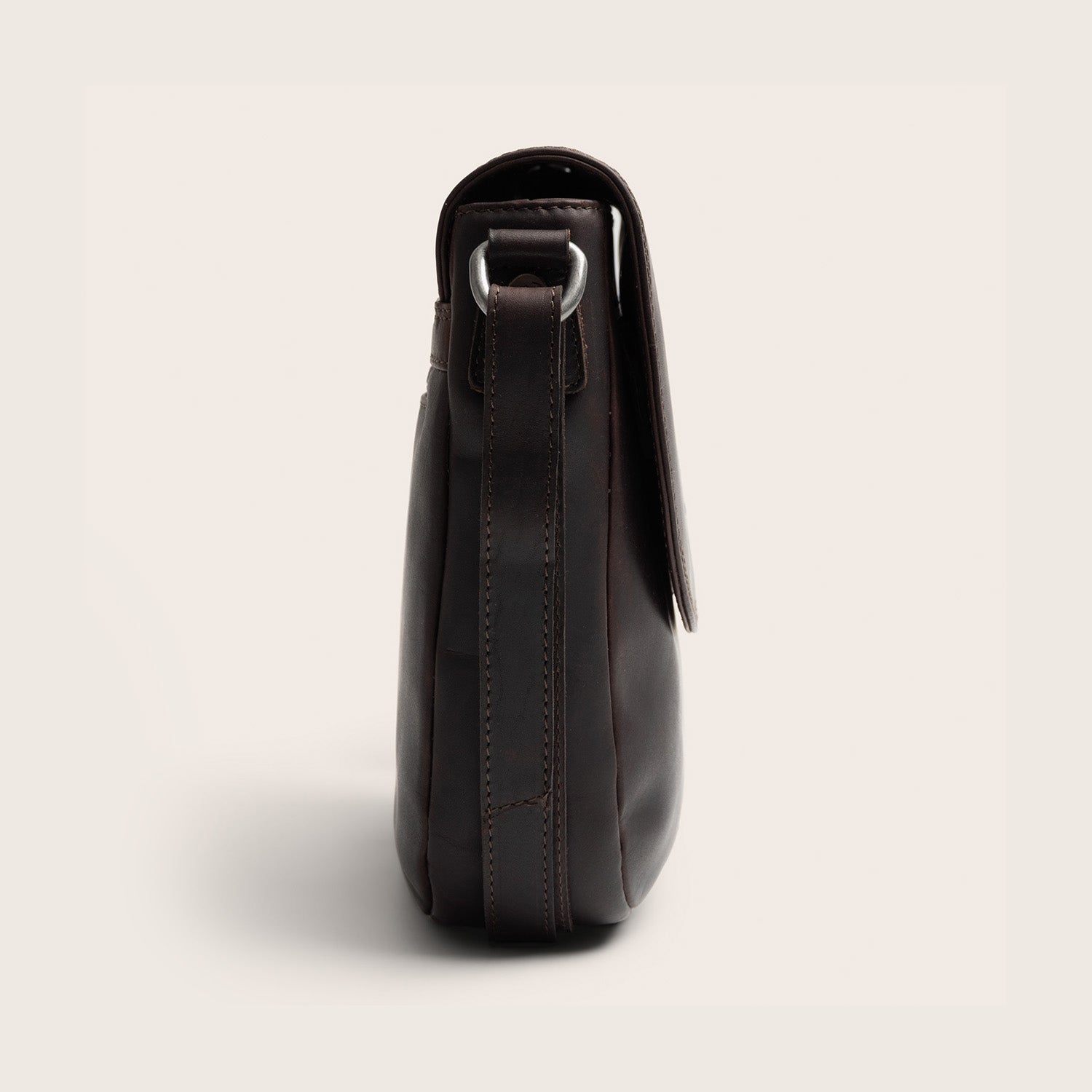 Sac Bandoulière en Cuir Marron Vayana