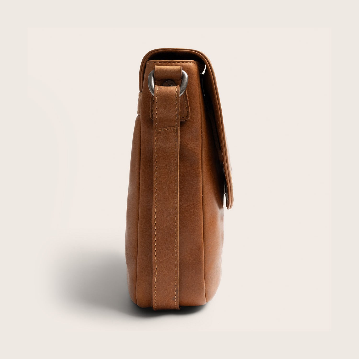 Sac Bandoulière en Cuir Cognac Vayana