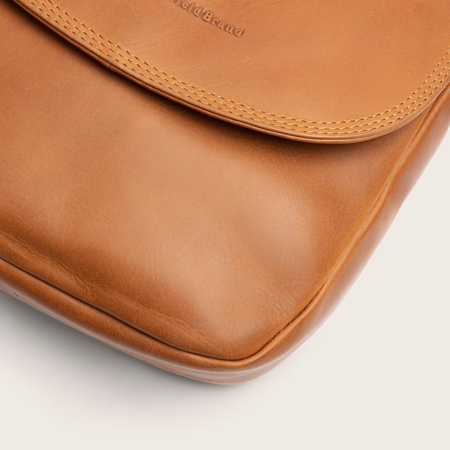 Sac Bandoulière en Cuir Cognac Vayana