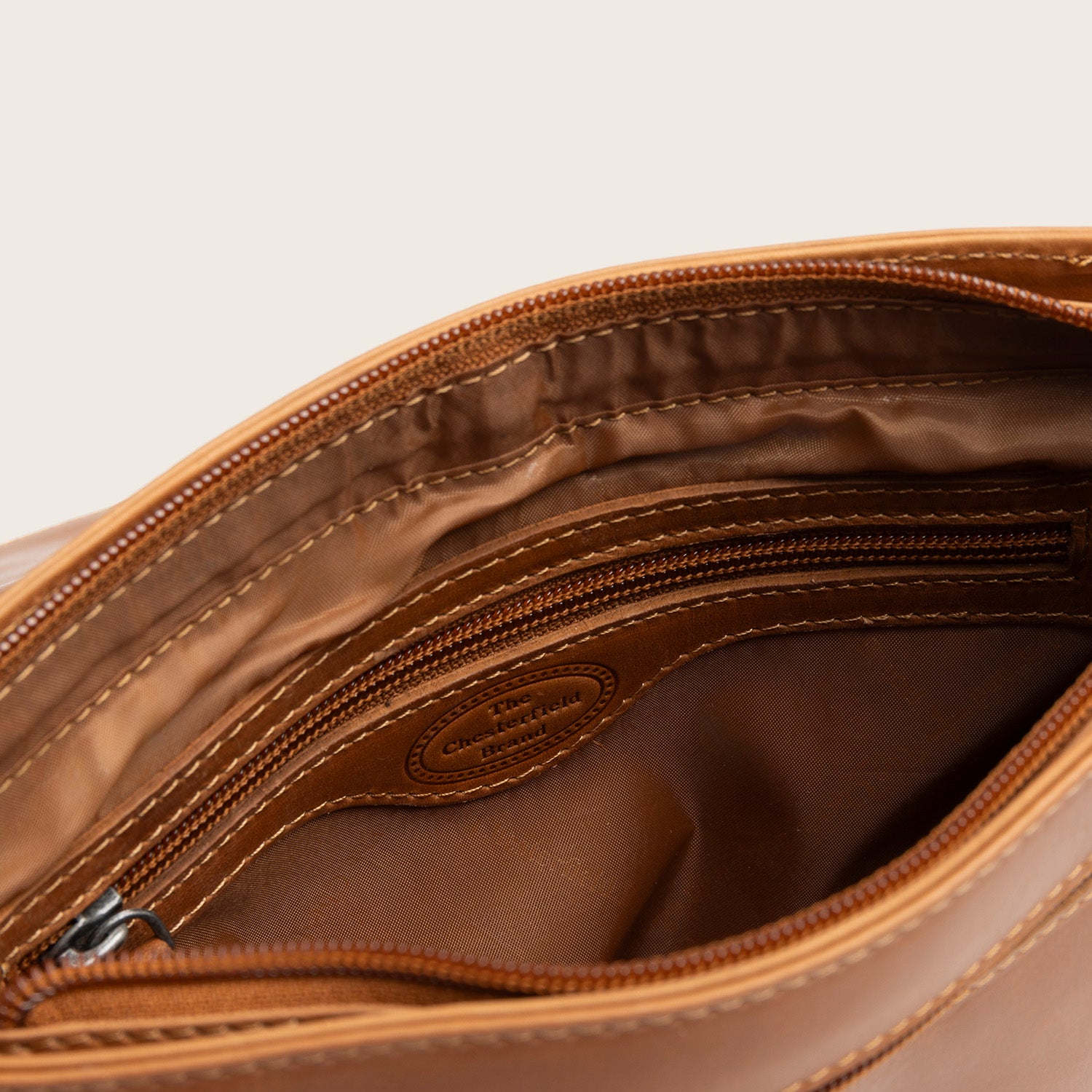 Sac Bandoulière en Cuir Cognac Vayana