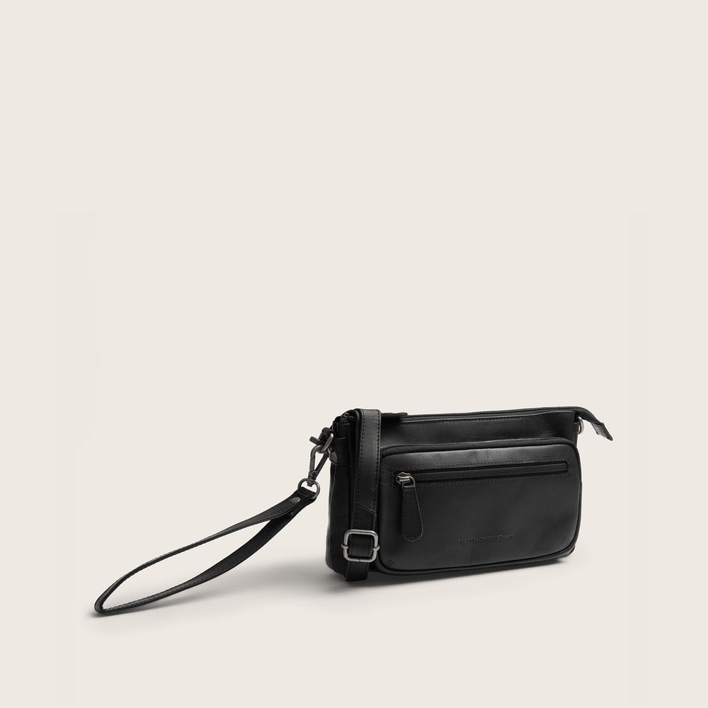 Sac Bandoulière en Cuir Noir Vayenne