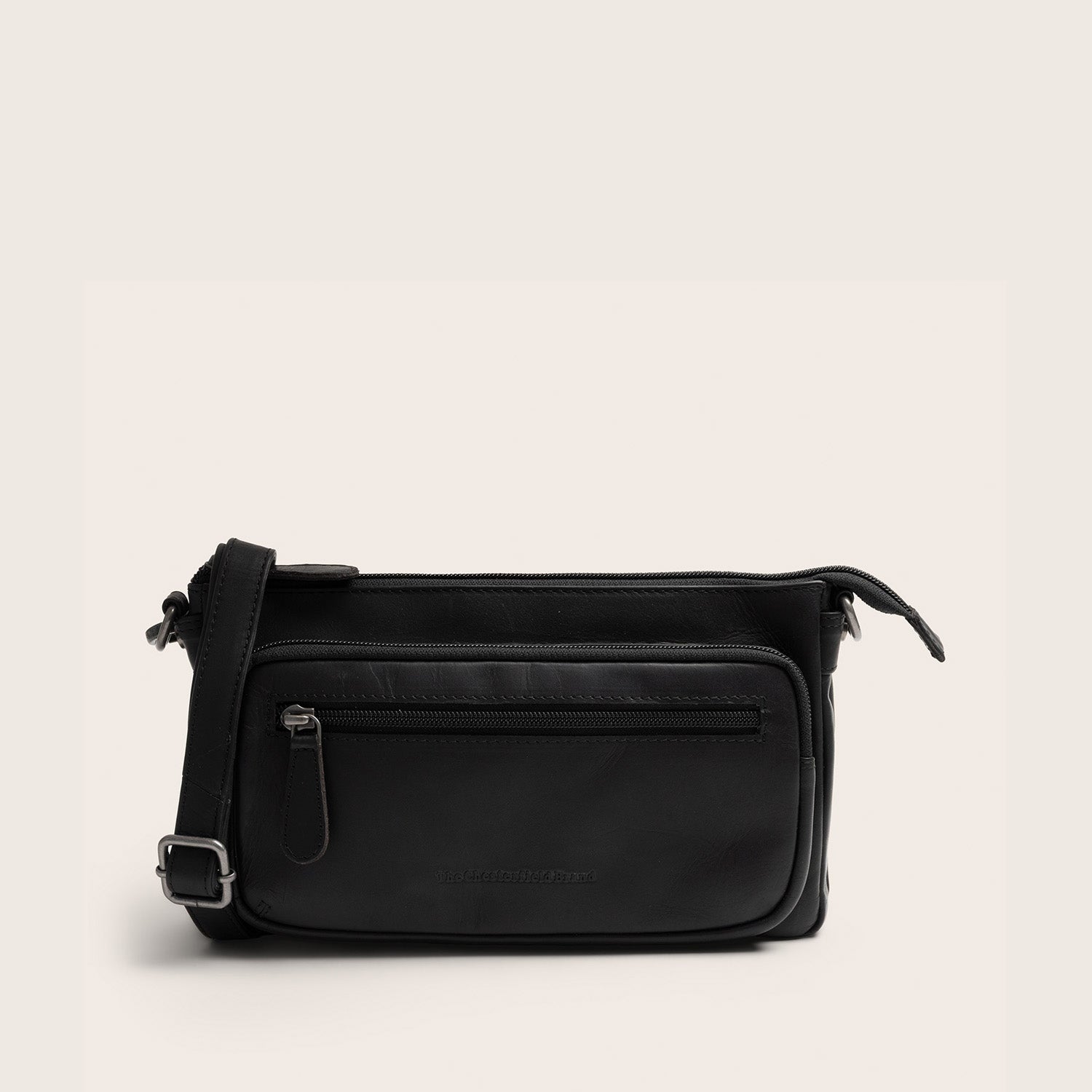 Sac Bandoulière en Cuir Noir Vayenne