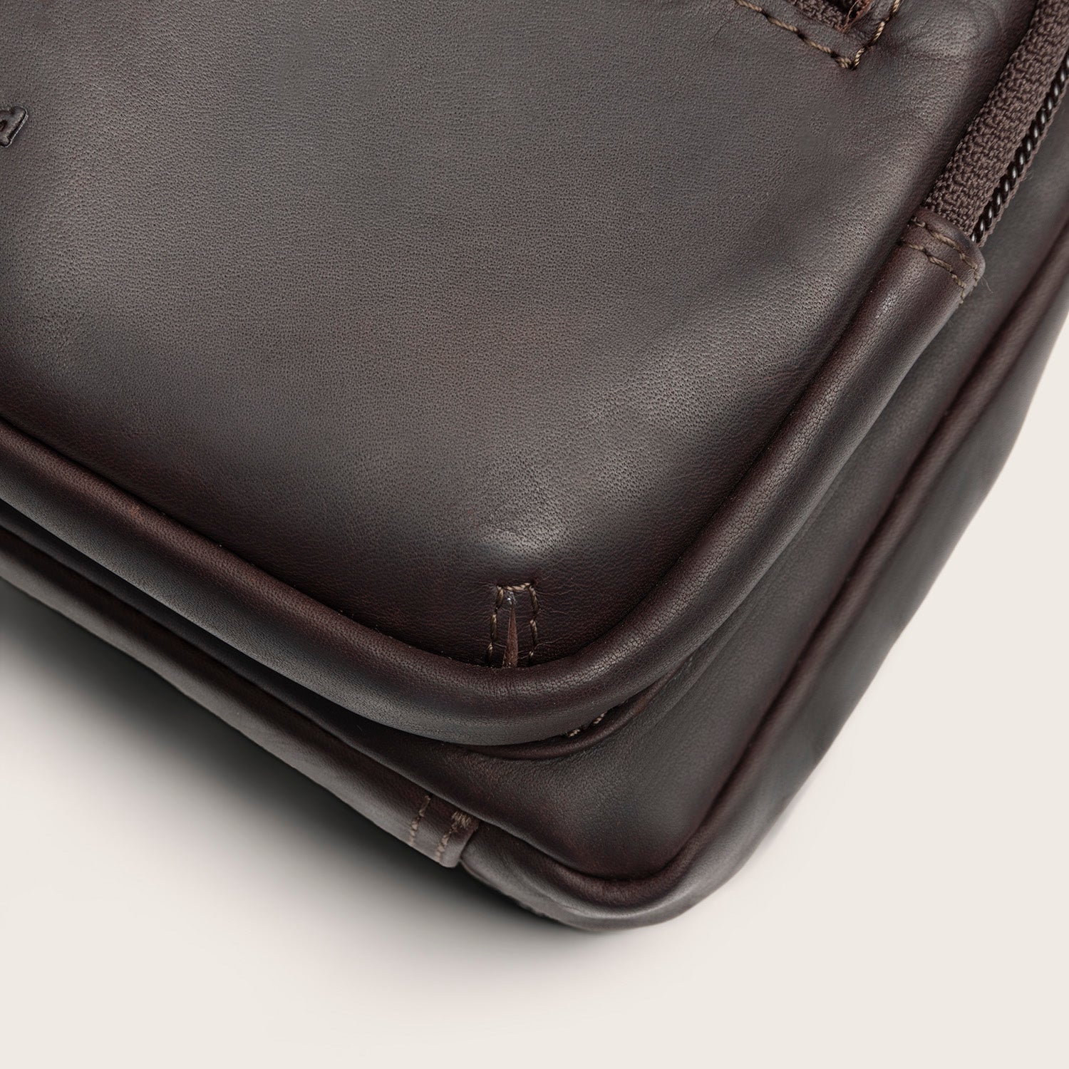 Sac Bandoulière en Cuir Marron Vayenne