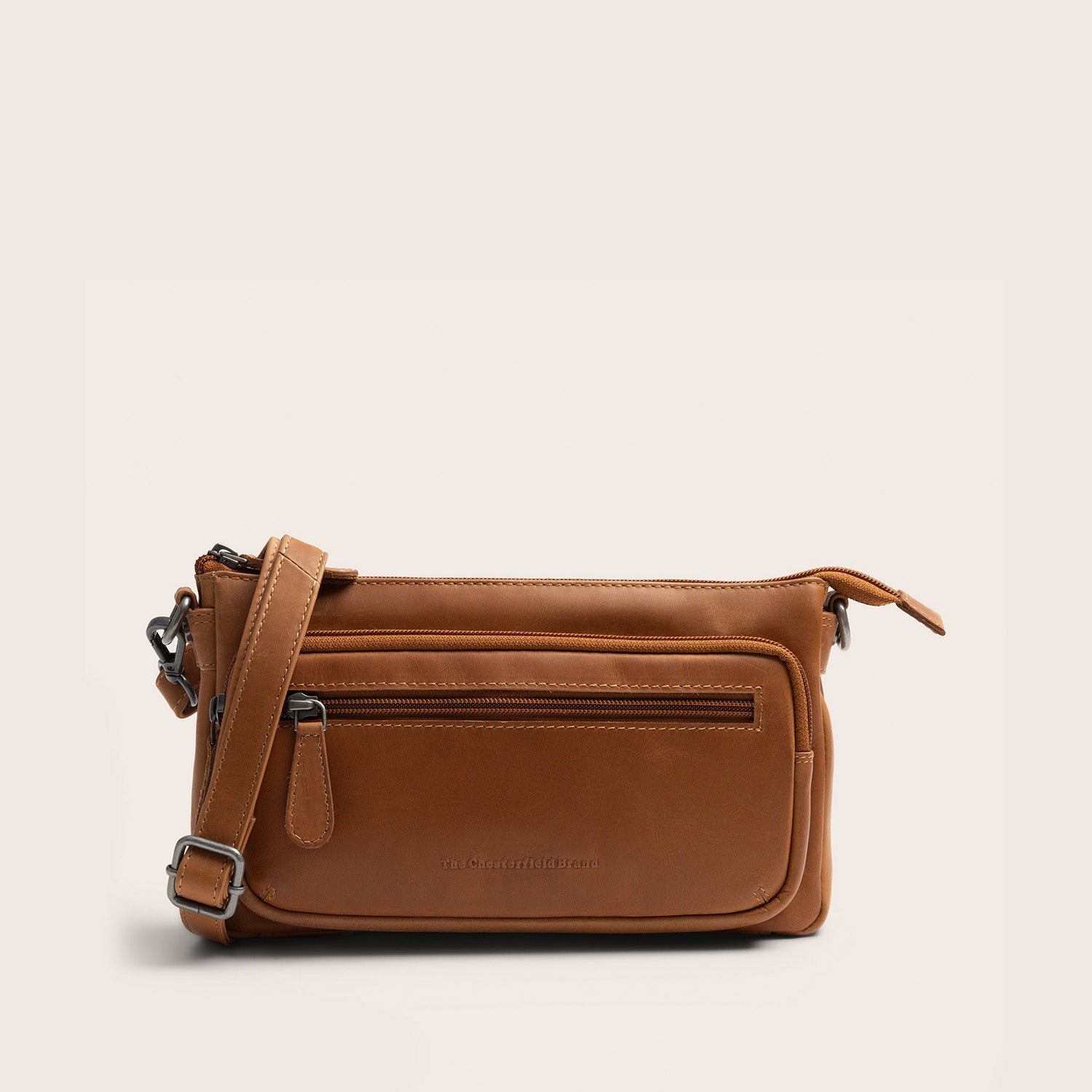 Sac Bandoulière en Cuir Cognac Vayenne