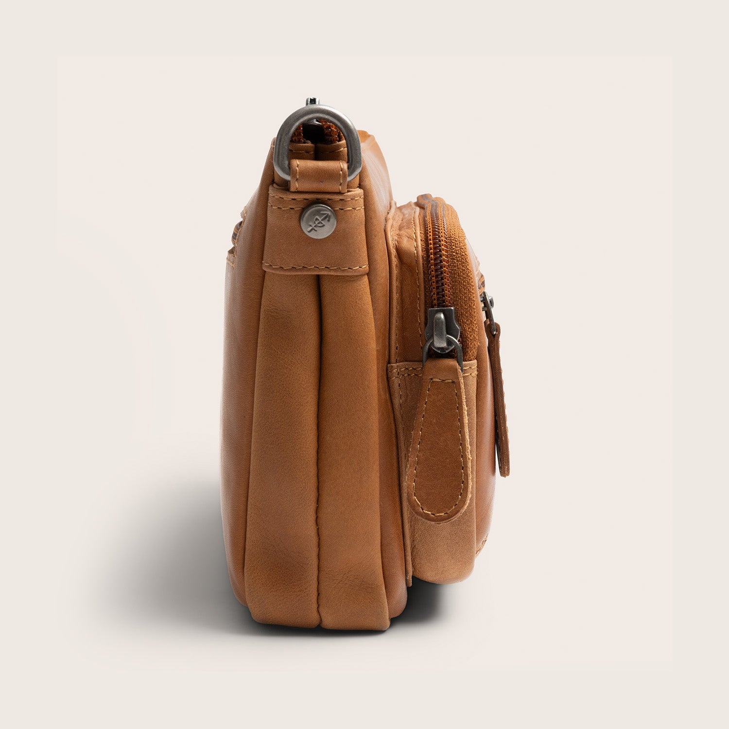 Sac Bandoulière en Cuir Cognac Vayenne